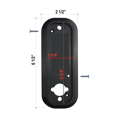 JOUNJIP Weatherproof Door Lock Backing Plate - Silicone Gasket Seal for Indoor/Outdoor Use, Covers Old Door Holes Fits All JOUNJIP Mechanical Locks