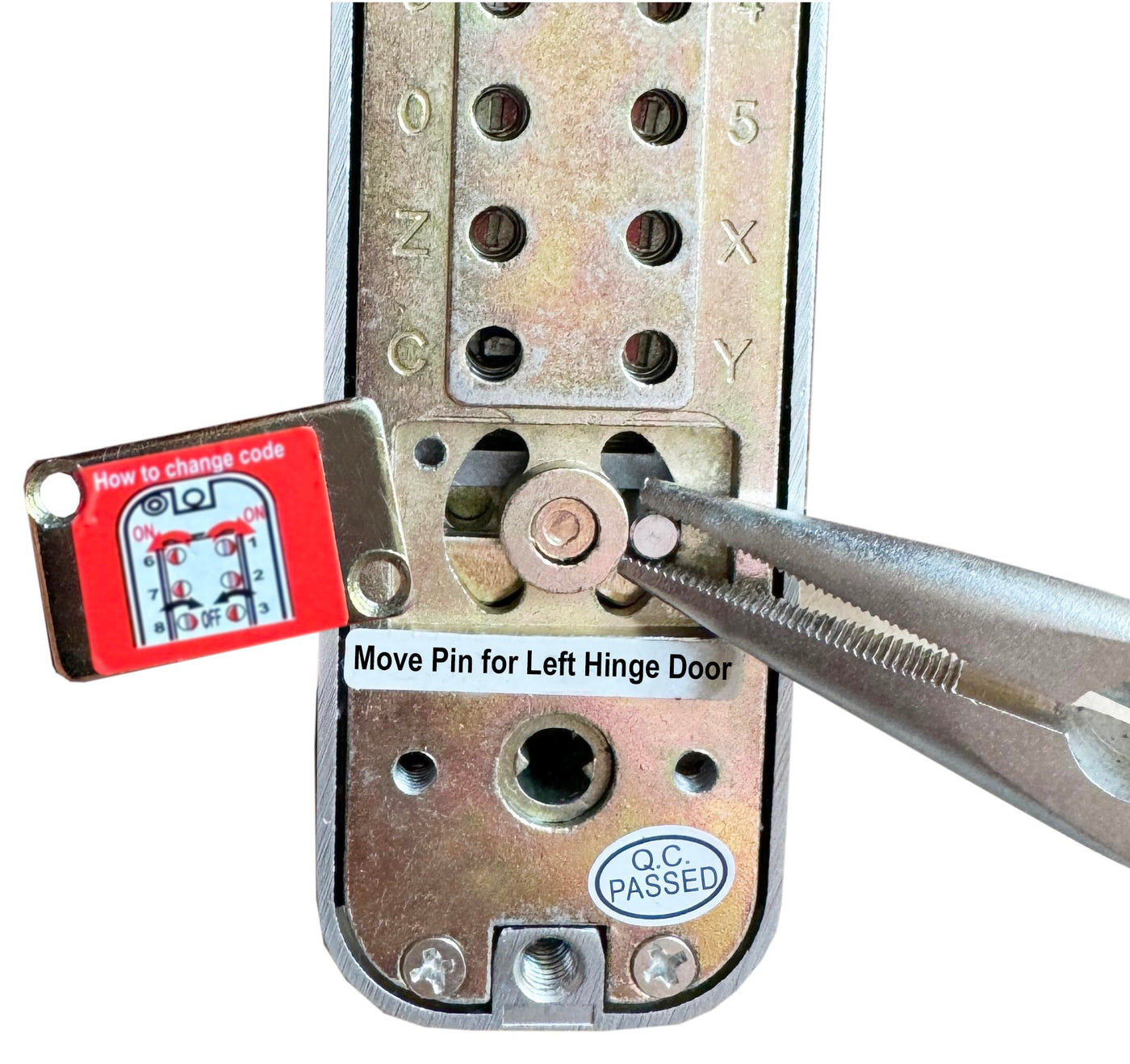 JOUNJIP Mechanical Deadbolt Lock - Keyless Entry Door Lock - Code NOT Required When Locking – 100% Mechanical with Flat Spindle, Thumb Turn Door Knob - Matte Black [UPGRADED 2025]