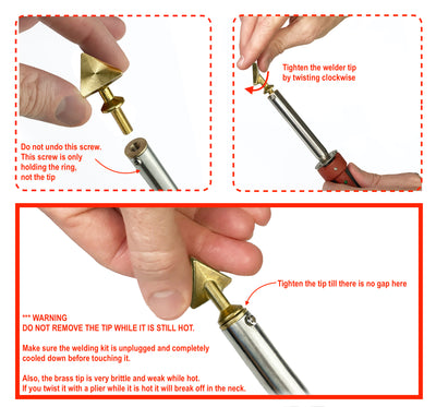 Replacement Tips for Plastic Welding Kit