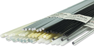7 Type Plastic Welding Rods- (PP PU ABS PE TPO PA PC) Most Common Plastics- 52 Pack of 13" x 1/8"Rods