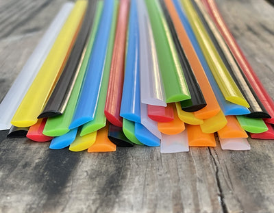 JounJip LDPE Plastic Welding Rods (7 Colors) - Low Density Polyethylene Flat Rods for Kayak Repair, Canoe, PE Water Tank, Auto RV PE Parts, and HDPE repair
