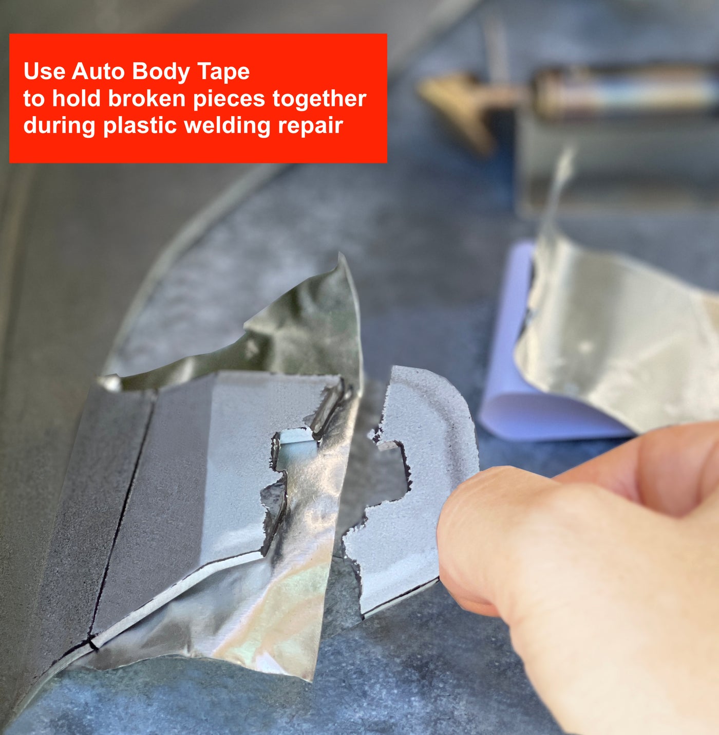 Auto Body Repair Tape - Heavy Duty High Heat Resistant Aluminum Tape for Automotive Repair, 6.3 Mil x2 Wx10 L- 12 Pack