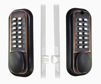 JounJip Mechanical Lock with Knob in Bronze